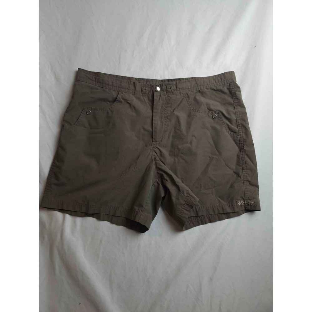 Columbia Cargo Shorts Womens M Green Granola Girl Earthy Utilitywear Gorpcore